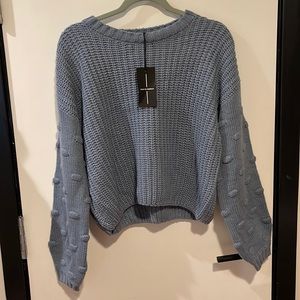 moon & madison cropped knit sweater